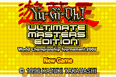 Yu-Gi-Oh! - Ultimate Masters Edition - World Championshi Title Screen